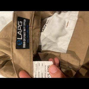 Lot of 3 pairs of tan (FDE) tactical pants.